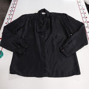 Vintage Petites by OHP Black Button Down Shirt